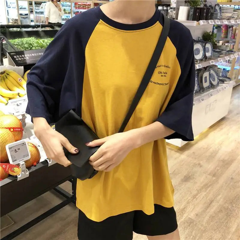 Skatercore Melting smiley – Summer Korean Student Short Sleeved T Shirt Women Harajuku B