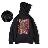 Mens Funny The God Of Wealth Graphic Hoodies 2025 Autumn Hip Hop Print