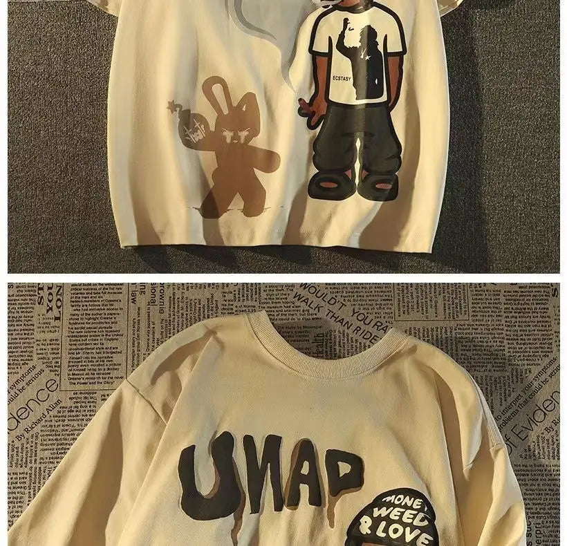 Urban hacker hoodie with AI-style futuristic designs
