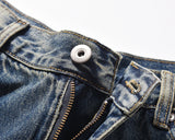 harajuku washed gradient color wide leg baggy denim trousers unisex straight loose casual jeans mens oversized cargo pants unique cargo style 1451