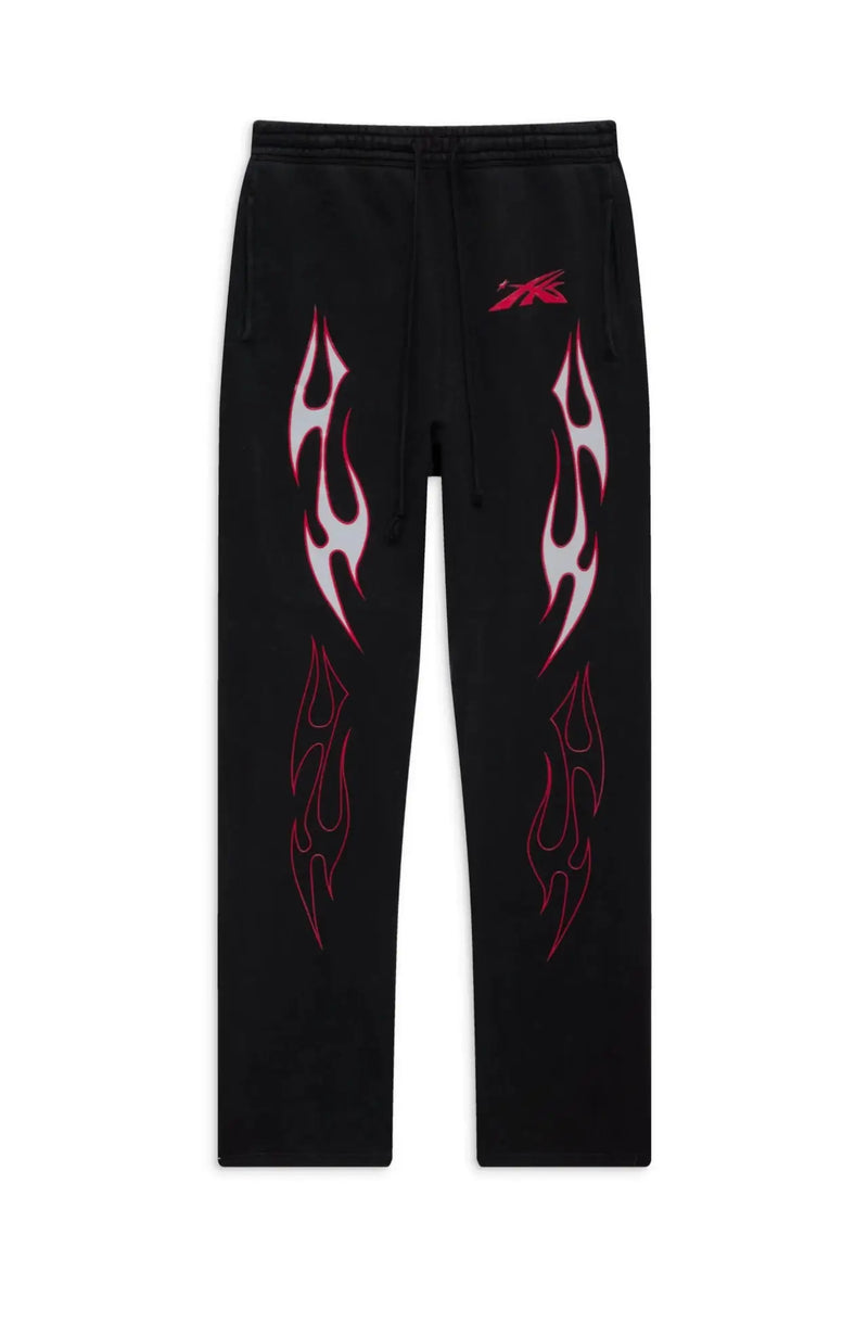 new arrival hs studios airbrushed skull print high street cotton winter pants sport casual pants urban fashion pants