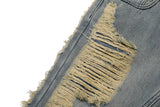 distressed skinny flared jean for mens big washed destroyed ripped denim jeans hip hop street wear blue biker jean pant women unique jeans style 205