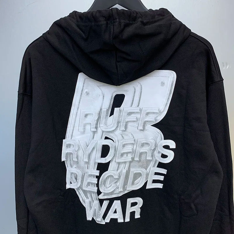 Best Quality Who Decides War Hoodies Letter Printing Men Woman Oversiz