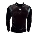 Trapwear Graphic tee – Turtleneck Stretch Slim Fit T Shirt Men Long Sleeve Thicken