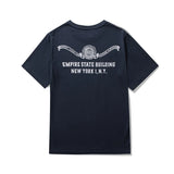 Harajuku Broken heart – Amekaji Vintage Cotton Printed T Shirt Men 2023 Spring Summe