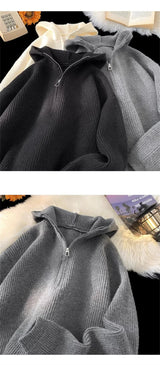 Baggy hip-hop hoodie with oversized fit and bold design
