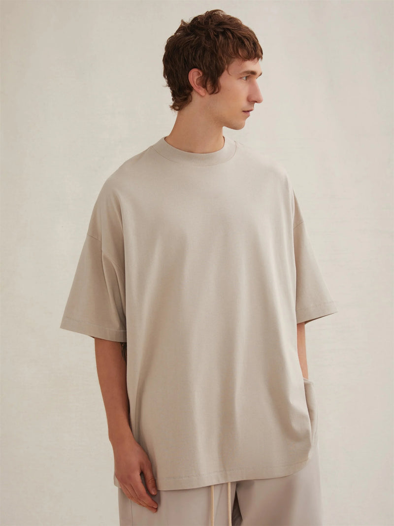 grunge vintage t-shirt featuring 24fw fogess cloud series cleanfit summer solid silicone letters full cotton quality short sleeve tops t shirt for summer