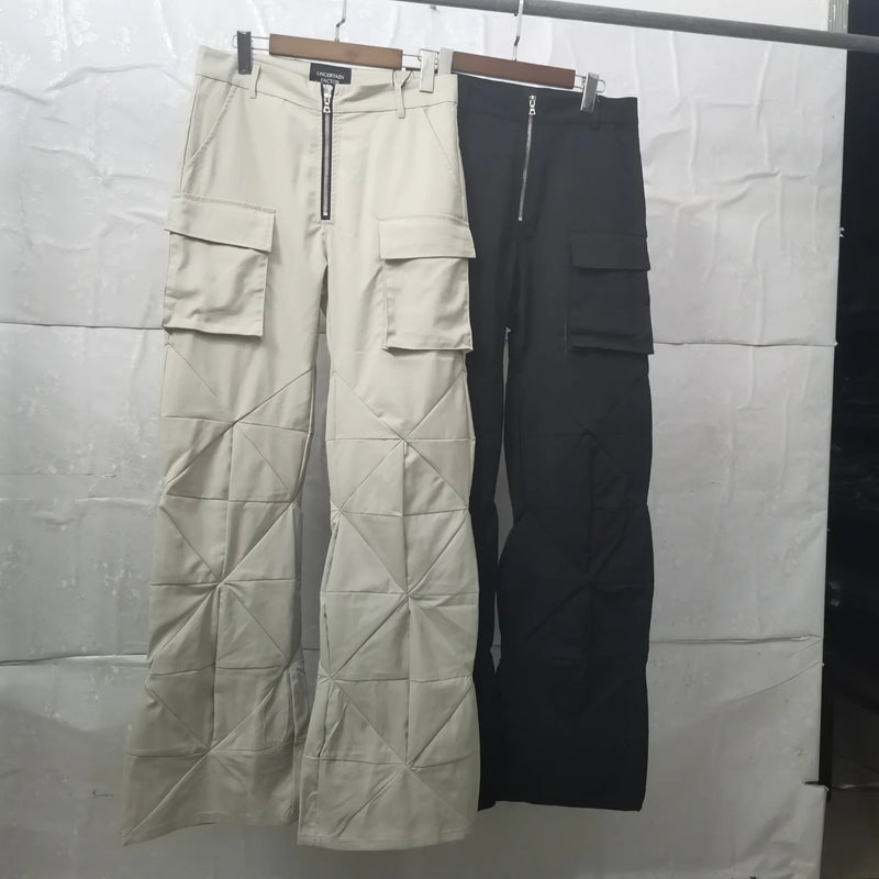 high new men 2023 cotton uncertain diamond factor comfortable cotton pockets parkour sweat casual pants sports cargo 386 unique cargo style 2251