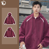 Heavy Weight American Hoodie Mens Spring Autumn 2024 Color Blocking Lo