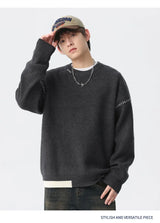 bold fire sweater, layered fit piece, aesthetic soft knit grunge sweater for cozy streetwear