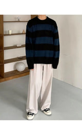 grunge oversized knit streetwear piece for layered look and winter street fits, ideal for men’s fashion and seasonal streetwe
