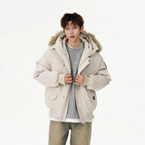zip-up minimalist jacket, cold-season outfit - trendy urban streetwear fashion for men and women