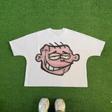 Y2k Graphic tee – American Retro Fashion Gothic Cartoon Letter Pattern Oversiz