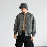 leather panel bomber, high-street look - aesthetic hip hop inspired casual wear