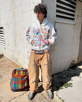 American Street Goth Harajuku Cartoon Print Oversized Sweatshirt Men Y
