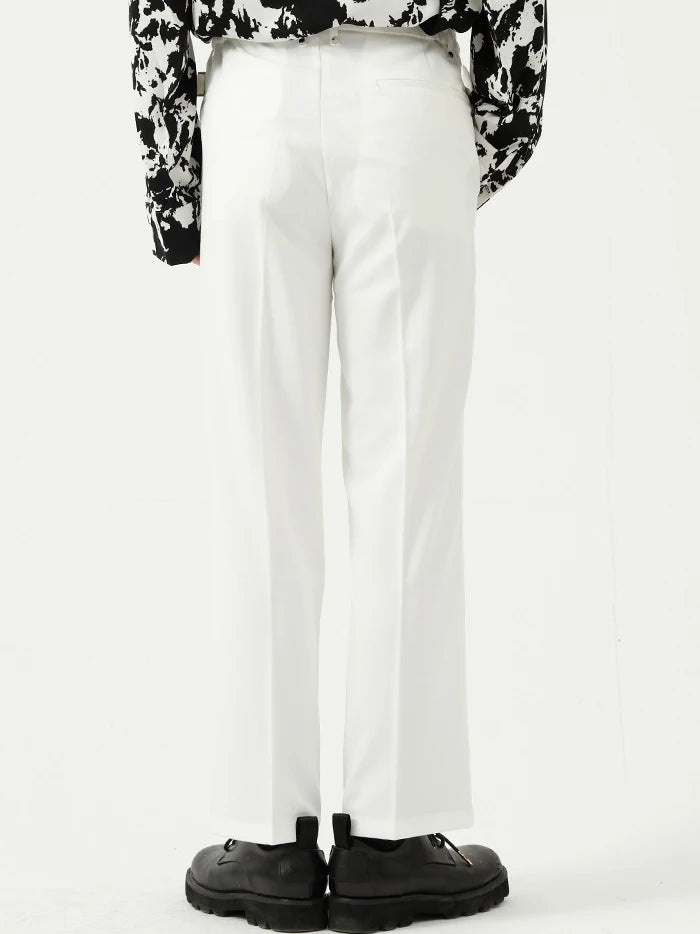rainbowtouches men pants unisex high street waistband solid casual slim fitting pants couple loose straight mens suit pants unique default style 935