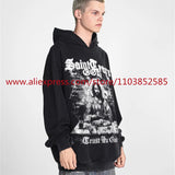 2024 New Vintage Letter Printed Mens Hooded Sweatshirt Long Sleeved Cl