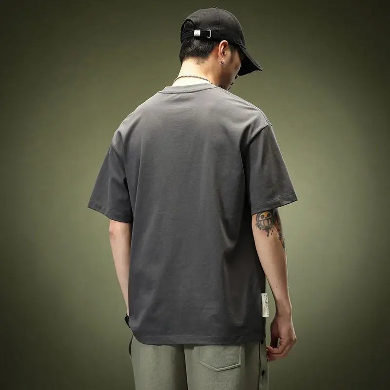 Sadcore Broken heart – 2024 Summer New Short Sleeved Simple Retro Cotton T Shirt Me