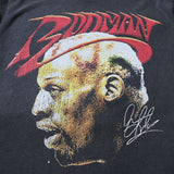 Vintage Retro High-Street Rodman Portrait Print Cotton Hip-Pop Casual Tops T-Shirt