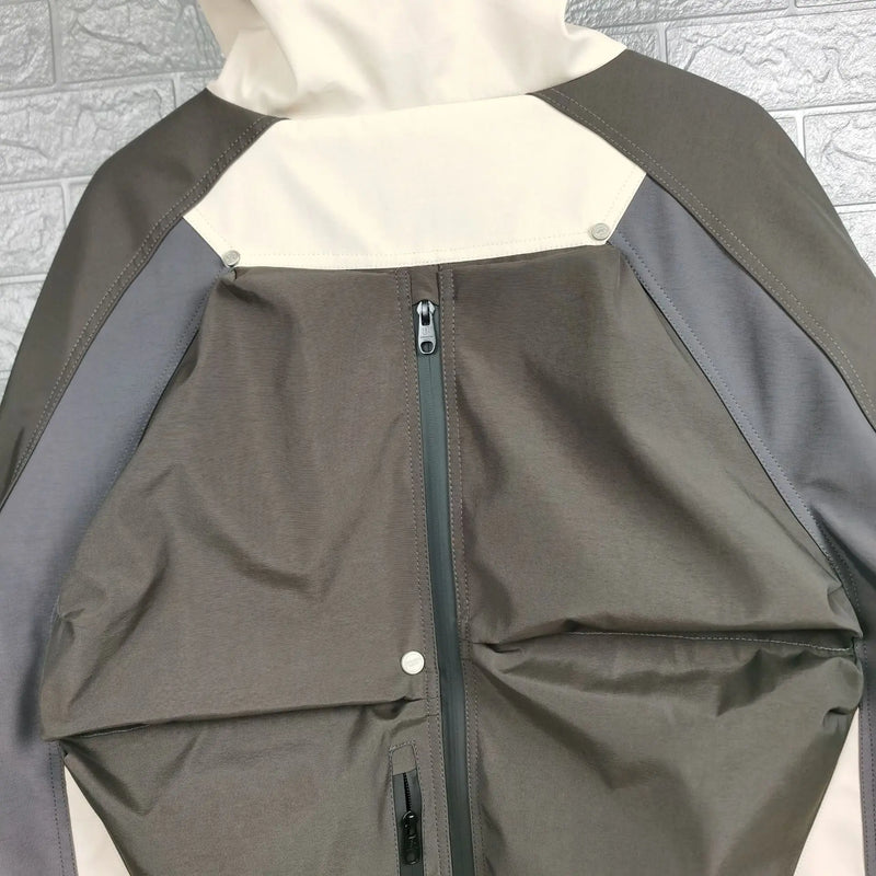 New 2023 Men Under My Car Parka All Track Zipper Casual Mess Inside Windbreaker With Hoody Trench Jackets Coat Outdoor  #A07