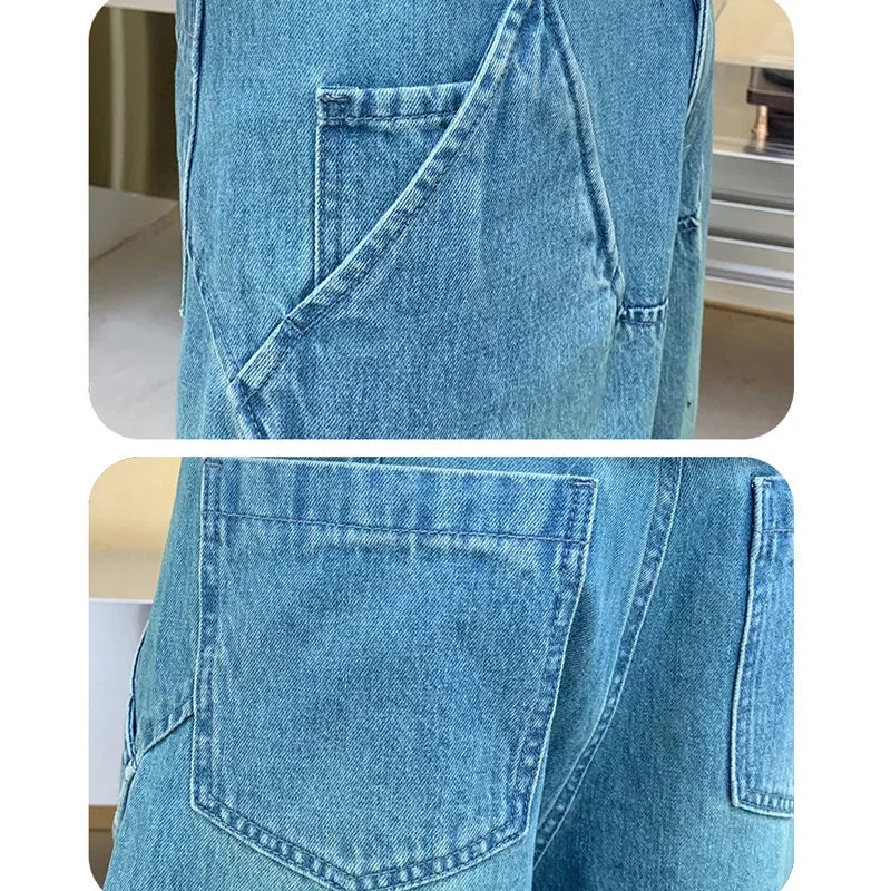 cityboy splice fashion brand jeans men streetwear hip hop vibe loose casual straight washed denim baggy jeans pant man trousers unique jeans style 2659