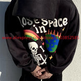 Autumn Winter New American Heavy Duty Vintage Hoodie Long Sleeve High