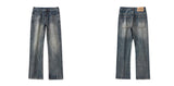 mens plus size retro fashion streetwear loose casual micro flared denim pants jeans cityboy jeans trousers 28 40 unique jeans style 2707