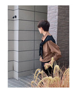 Spring And Autumn New Korean Style Shirt Men Suede Loose Trendy And Ve