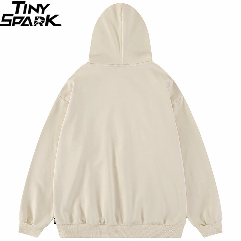 2023 Hip Hop Streetwear Hoodie Sweatshirt Letters Bubble Printing Hood