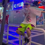 3d anime cartoon shorts men summer quick dry beach swim shorts men women couple hip hop pants clothes beach shorts y2k shorts summer street shorts