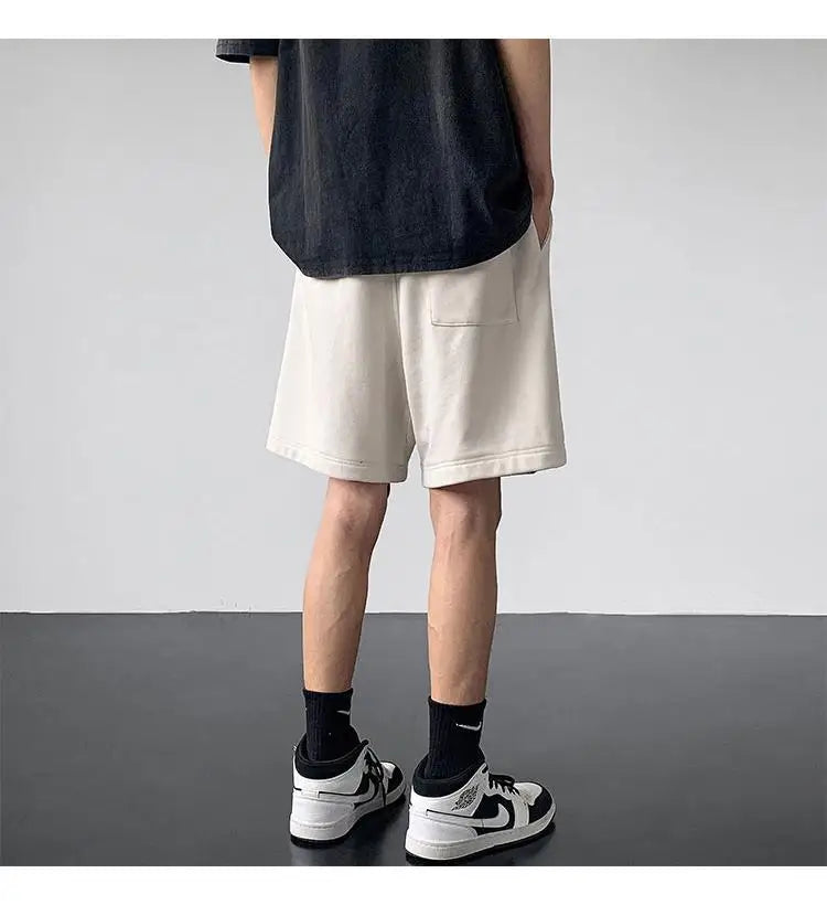 Korean fake two-piece sports basketball shorts men summer American fashion