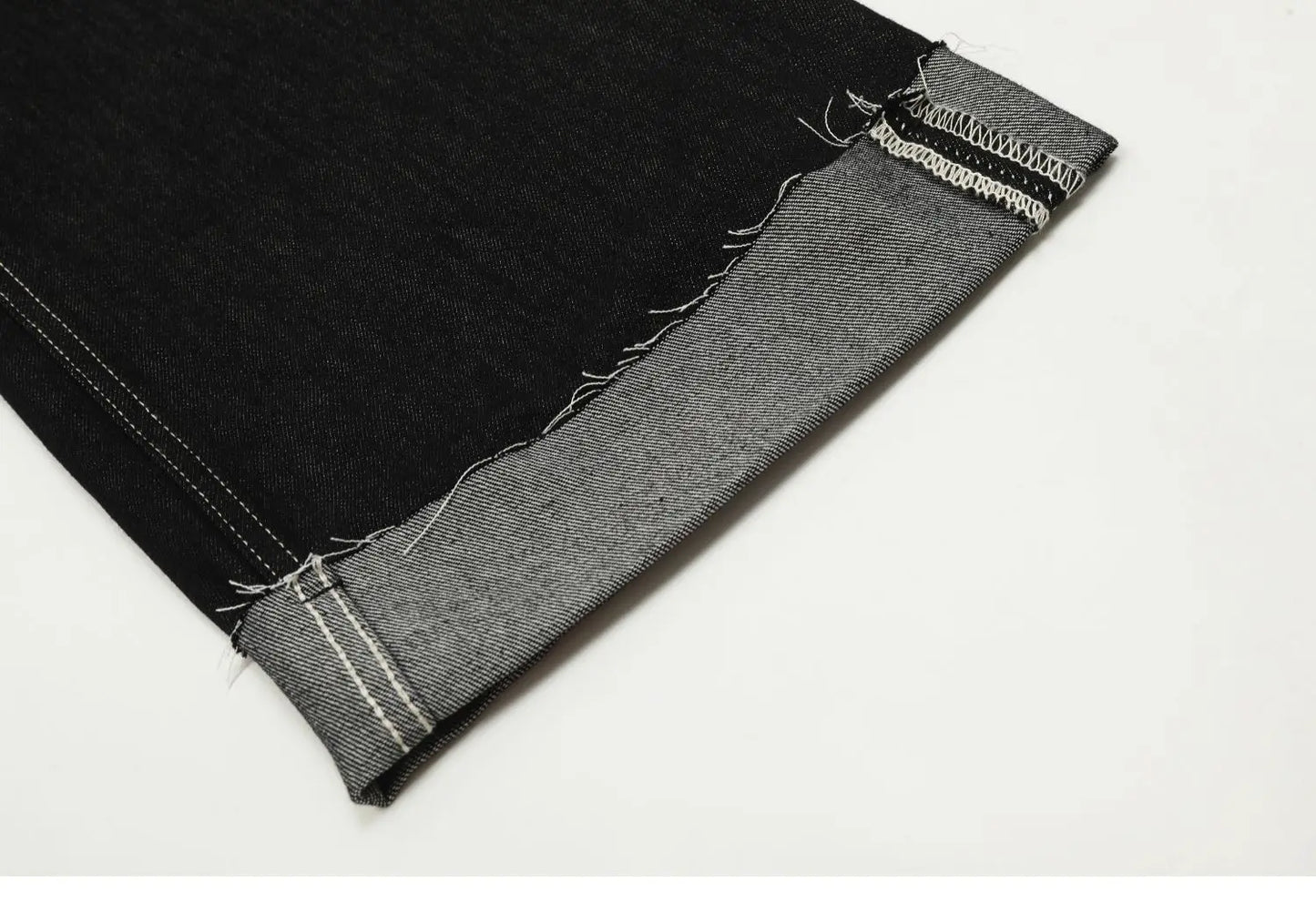 men women streetwear fashion loose casual wide leg straight black denim jeans pant boyfriend y2k baggy jeans trousers unique jeans style 2383