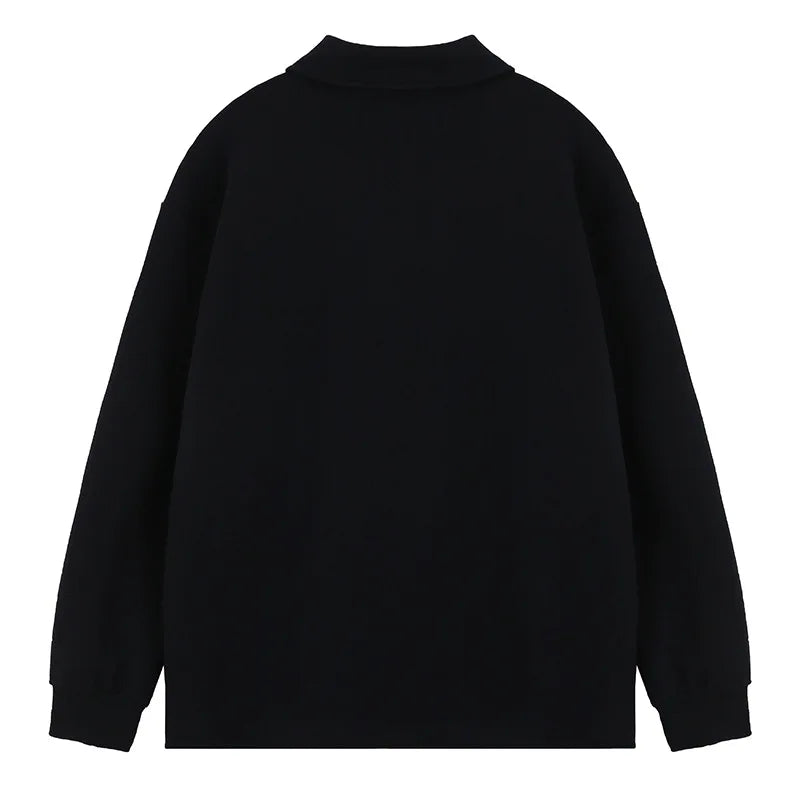 Polo shirt with lapel collar