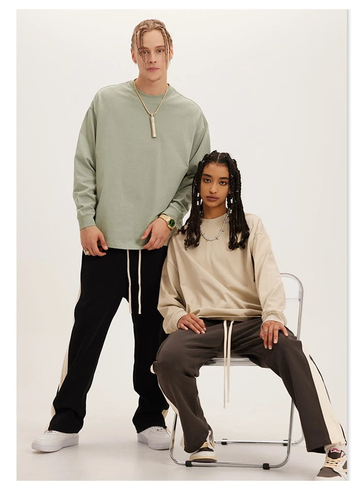 Anime Aesthetic Tee – Rainbowtouches Simple Mens Long T Shirt Unisex Vintage Overs – Modern Streetwear for Everyone