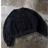 European and American New Fashion Striped Long-sleeved Women Y2k High Street Fashion Brand Harajuku Retro Oversized Pullover Men