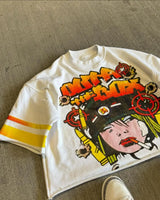 Cyberpunk Vintage t-shirt – Harajuku Trendy High Street Clothing Fashion Anime Letter Pr