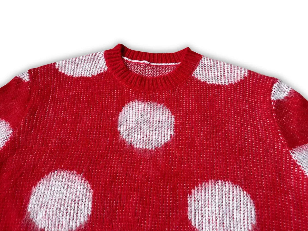 varsity flame pullover for men with bold graphic knit design, perfect for 2025 fashion, street fashion menswear trend for sea