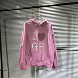 New Luxury 2023 From Rhinestones Pullover Hoodies Hoody Hooded Sweatsh