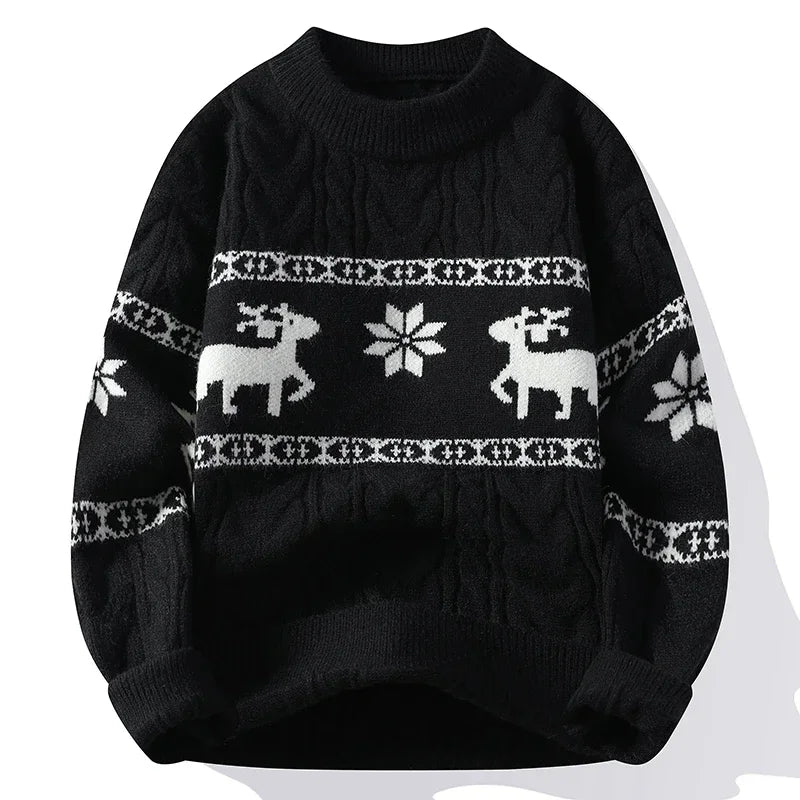 grunge knit pullover for fall and winter, oversized aesthetic with urban style, mens fashion layer for modern streetwear coll