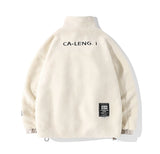 rainbowtouches mens jackets high street fashion cashmere coat autumn and winter loose printing plush for warmth unisex white  - variant style 5c8e95 for streetwear fashion