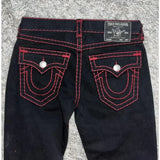 hip hop y2k pants true religion gothic fashion embroidered street leisure straight leg wide leg baggy jeans women clothing denim street jeans