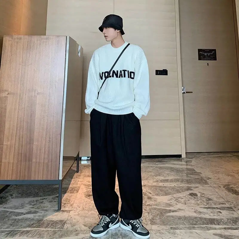 Korean Basic Ins Solid Color Stand-up Collar Vest for Men Autumn and Winter Thickened Versatile Y2K Warm Sleeveless Jacket