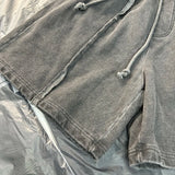 New 2024 Novelty High THUG CLUB Old Washed Rhine Stone Heavy Skateboard Street Cotton Casual Shorts Kanye Hip-hop Parkour #U46