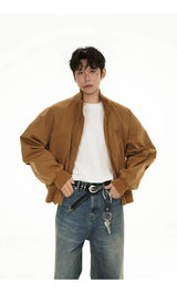 checkered varsity bomber, high-street look, men's streetwear fashion, trendy oversized fit, urban techwear design, modern hip
