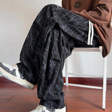 autumn corduroy pants men fashion retro casual pants men streetwear hip hop loose wide leg pants mens trousers large size 5xl clean everyday pants