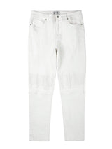 high street white knee pleated vertical stripe elastic fit skinny jeans male casual small leg jeans pants slim mens clothing unique jeans style 3654