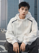Heavy Weight American Hoodie Mens Spring Autumn 2024 Color Blocking Lo