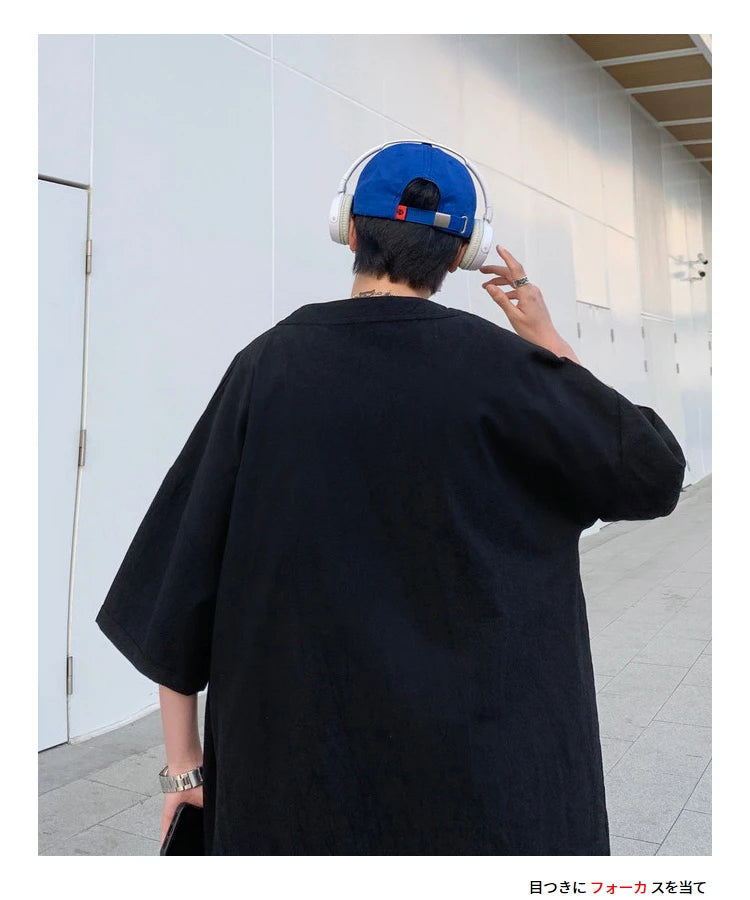 Anime Streetwear top – T Shirt Oversized Cotton Men Fashion Mens Summer Tshirts Ove
