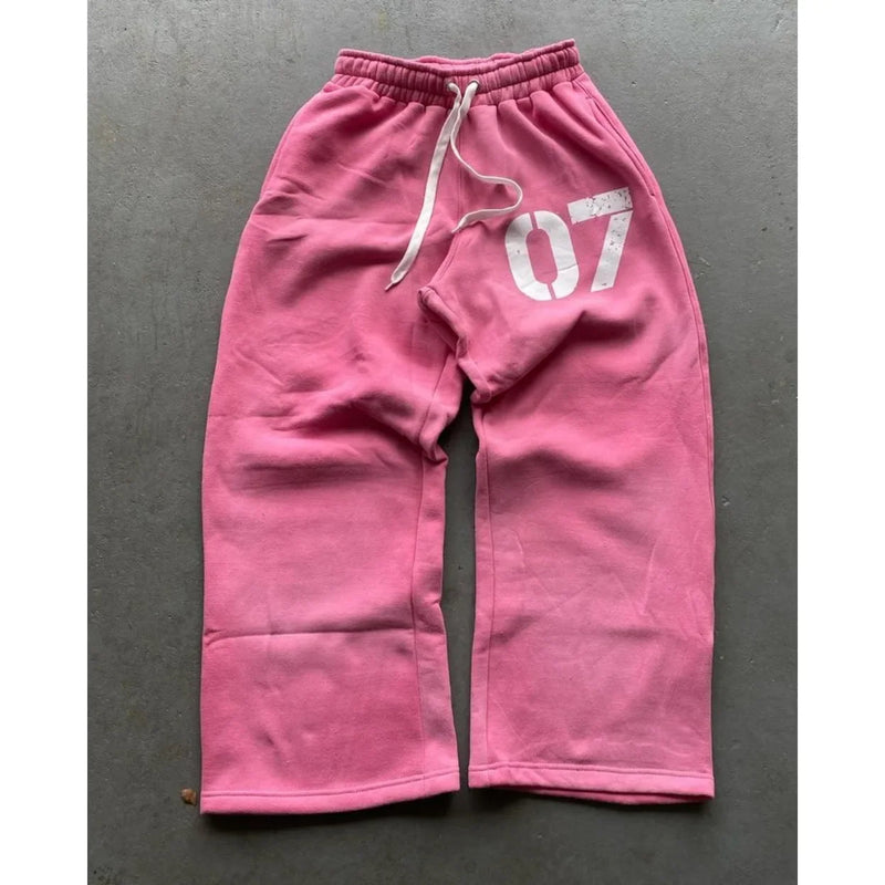 y2k vintage mummy graphic digital drawstring casual sports pants women street autumn winter set print hooded men sweatshirts unique default style 5190