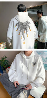 New Anime Meteorite Fall Graphic Printed Hooded Sweatshirts Hombre Hip